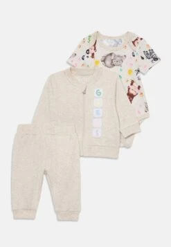 Guess BABY ACTIVE PANTS SET UNISEX - Body - Light Oatmeal