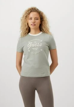 Guess GALA - Print T-shirt - Dusty Fog