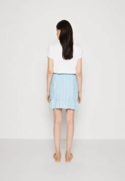 Guess Ruffle Aini Skirt - Pencil Skirt - Cold Whimsical Blue -Guess Clothing Sale f736e39075594ac9ad53692430106f2f