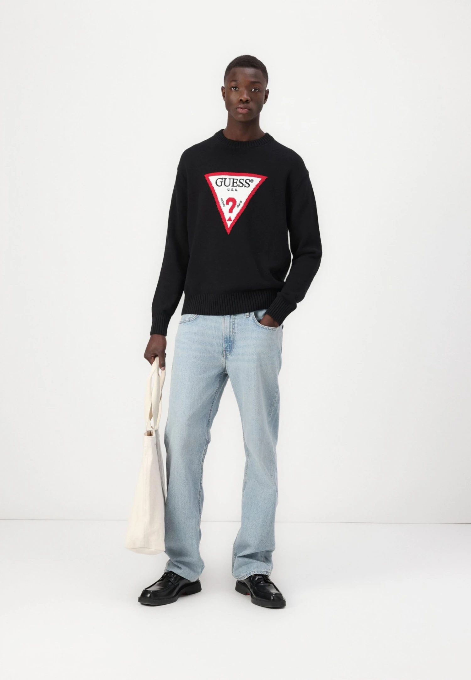 BIG TRIANGLE - Jumper - Jet Black 2 BIG TRIANGLE - Jumper - Jet Black - Image 2