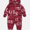 Guess BABY HOODED PADDED OVERALL UNISEX - Snowsuit - Red