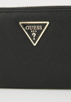 Guess LAUREL LARGE ZIP AROUND - Wallet - Black -Guess Clothing Sale f9d2365d652947d290c882ebcf3dd3b3