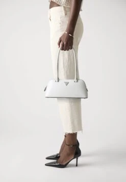 Guess ARNELA SHOULDER SATCHEL - Handbag - White