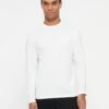 Guess SLEEVES LOGO TEE - Long Sleeved Top - Pure White