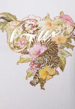 Guess Hibiscus Logo - Print T-Shirt -Guess Clothing Sale fe01ac1397f14dbda493a94933ee4295