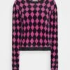 Rissa Diamond Sweater - Jumper - Berry Tango Multi