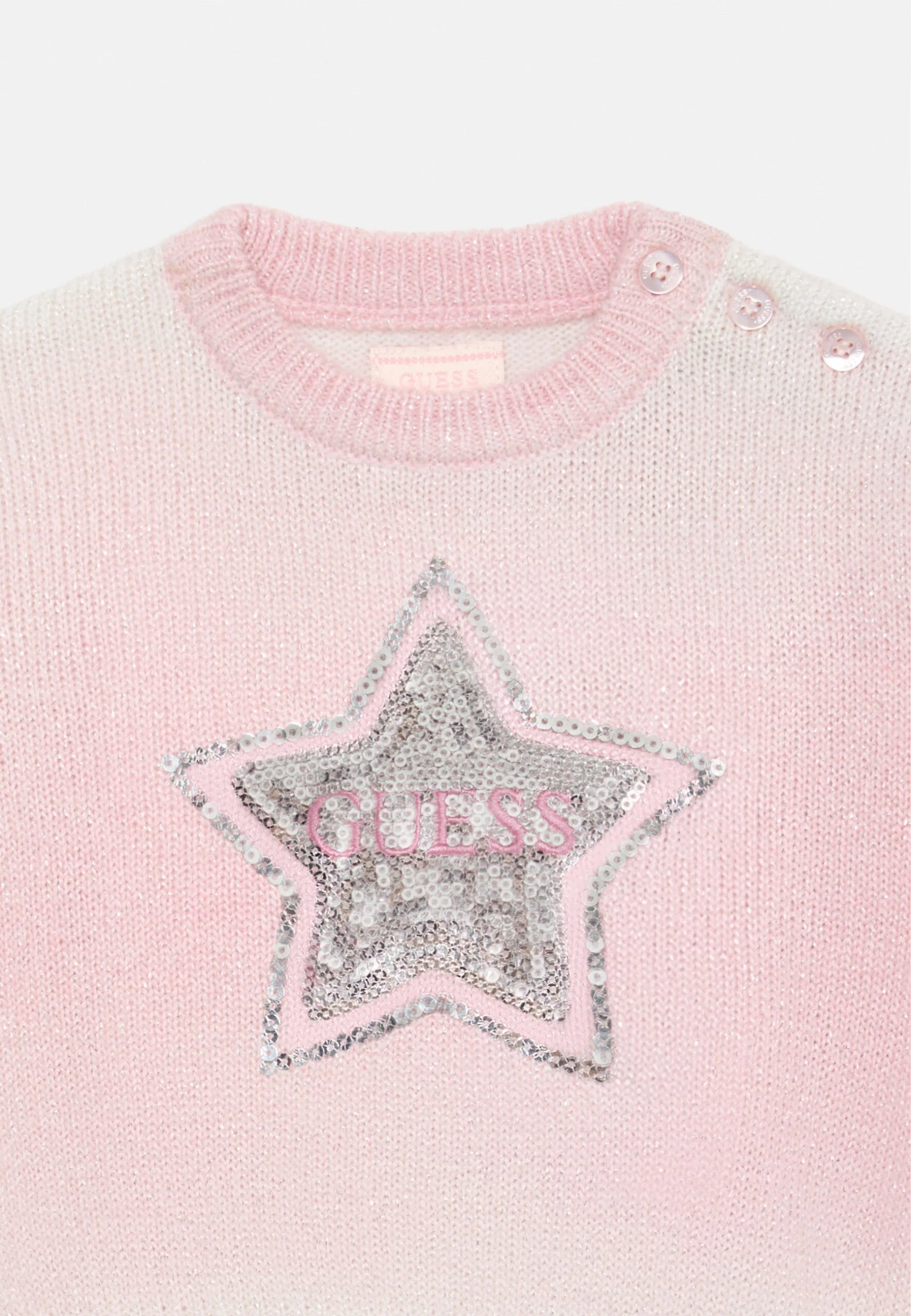 Guess BABY TODDLER KIDS SWEATER - Jumper - Feeling Pink 3 Guess BABY TODDLER KIDS SWEATER - Jumper - Feeling Pink - Image 3