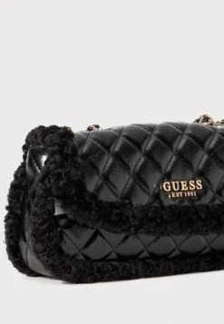 Guess CRISTI CONVERTIBLE FLAP - Handbag - Black -Guess Clothing Sale ff6fd5c6a4d1490eb0ae83b79823701d