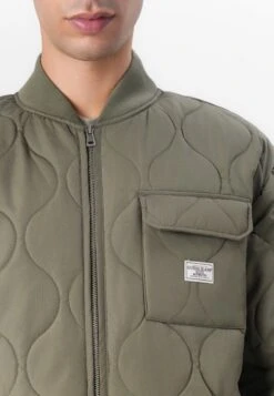 QUILTED PUFFER JACKET - Light Jacket - Olive Light Green -Guess Clothing Sale ff84f404c1124c748b568cbfcc2a37f3